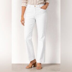 Lauren Ralph Lauren Petite White Side-Tab Nautical Trousers 10P EUC